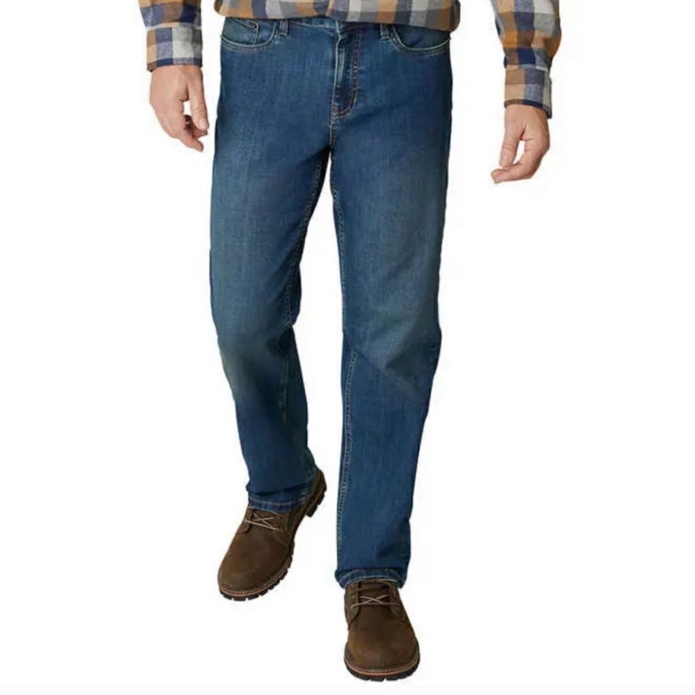 Structure Men's Straight Fit Blue Denim Jeans